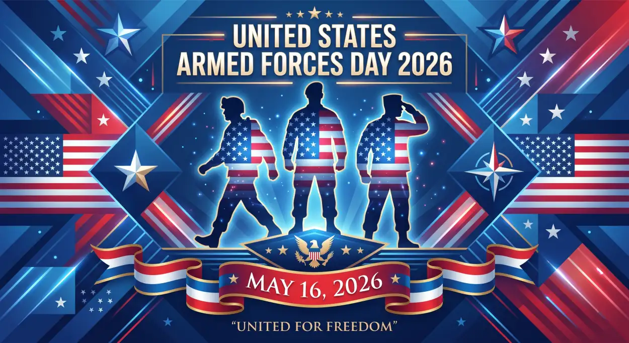 Free Download United States Armed Forces Day 2026 Red White Blue Background - High Quality United States Armed Forces Day 2026 Background Image