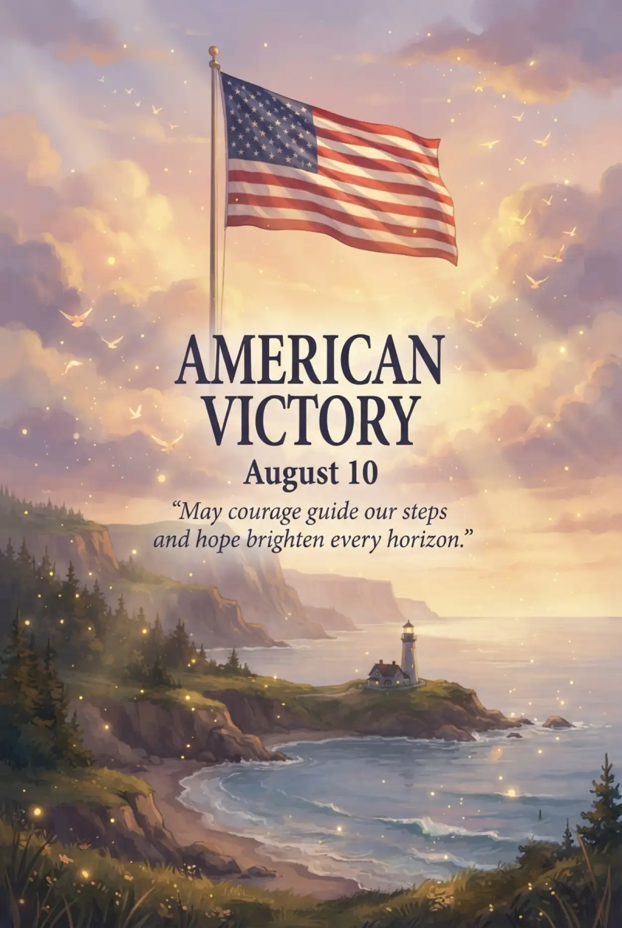 Free Download United States Victory Day 2026 American Flag Poster - High Quality United States Victory Day 2026 Image