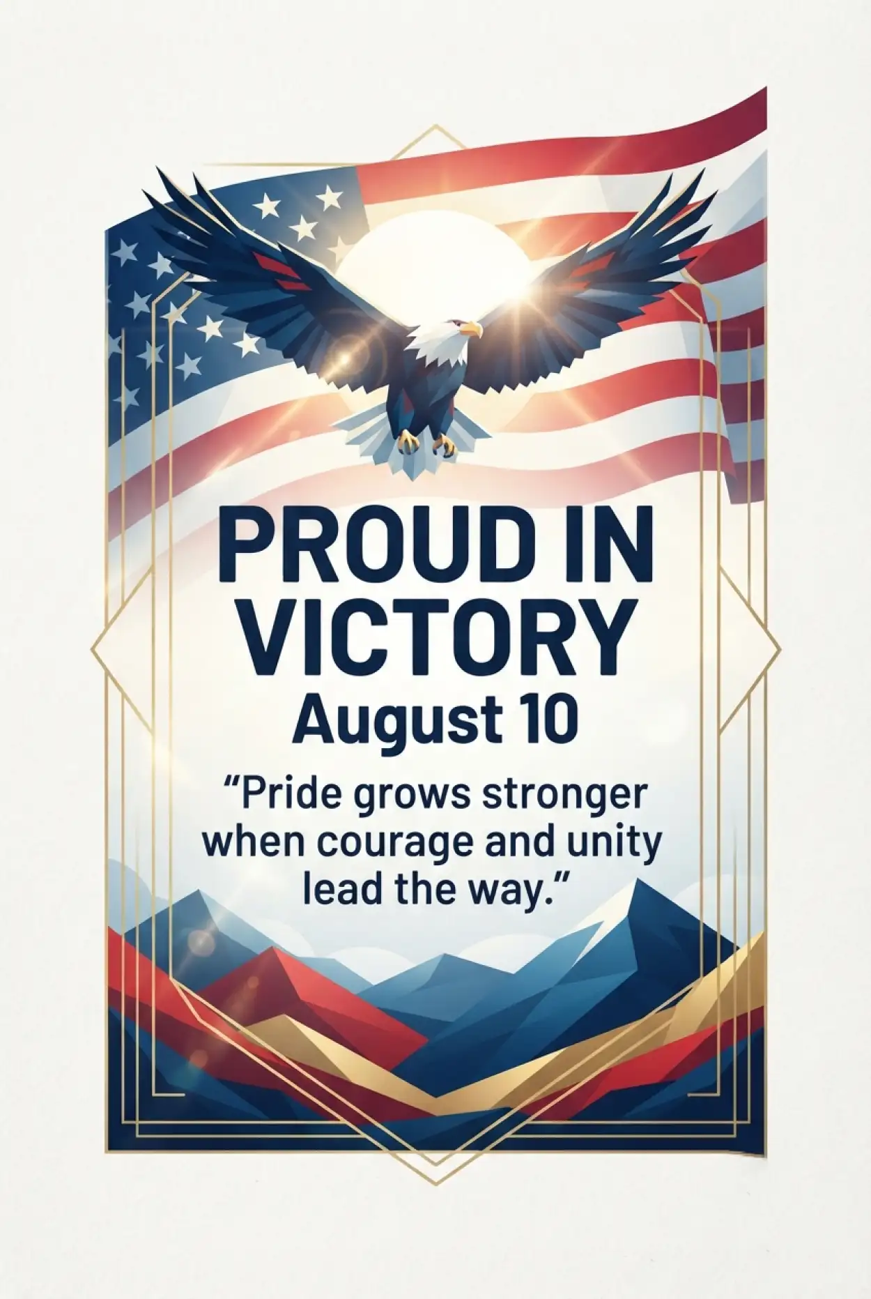 Free Download United States Victory Day 2026 Patriotic Greeting Card - High Quality United States Victory Day 2026 Image
