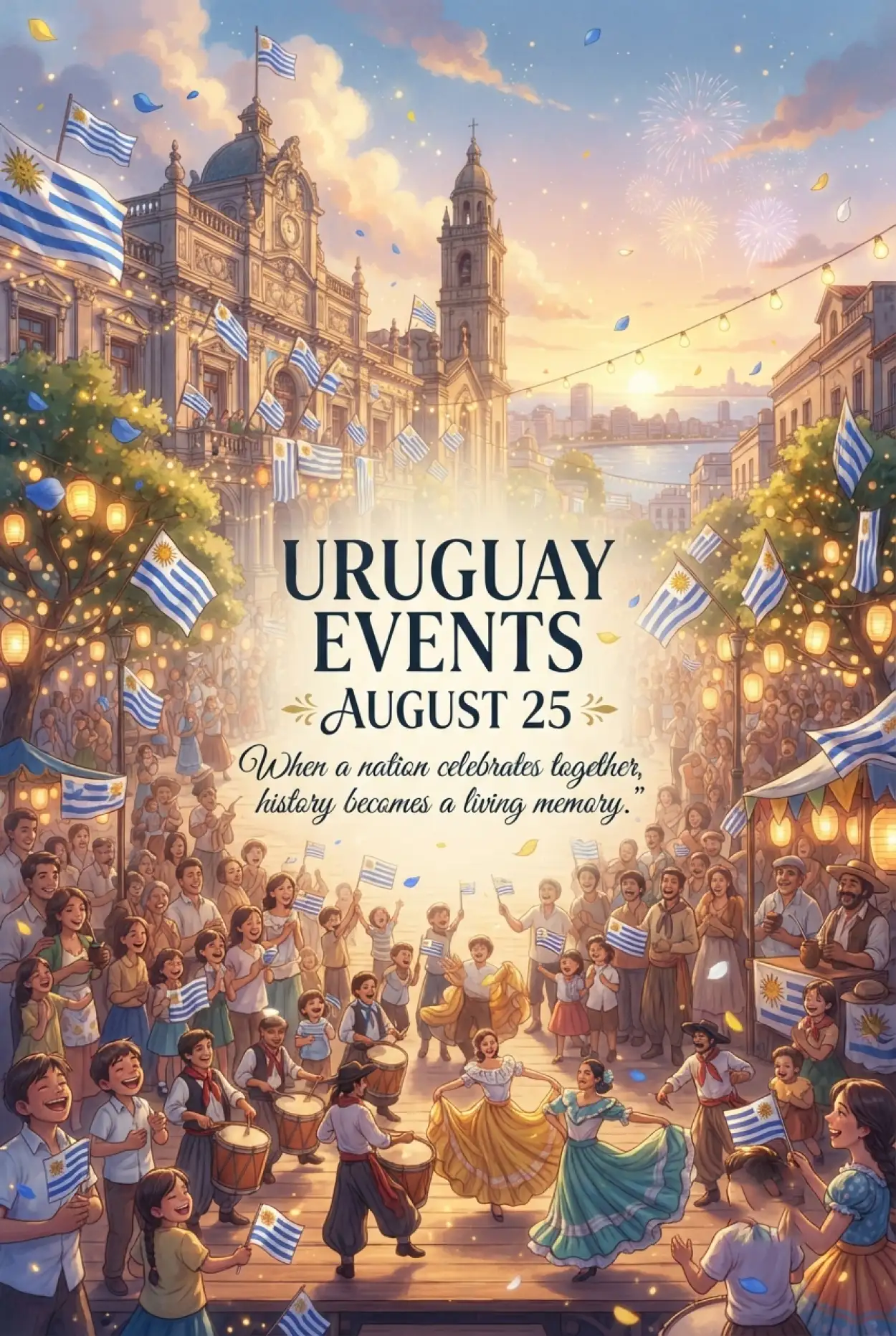 Free Download Uruguay 2026 Events - High Quality Uruguay Independence Day 2026 Image