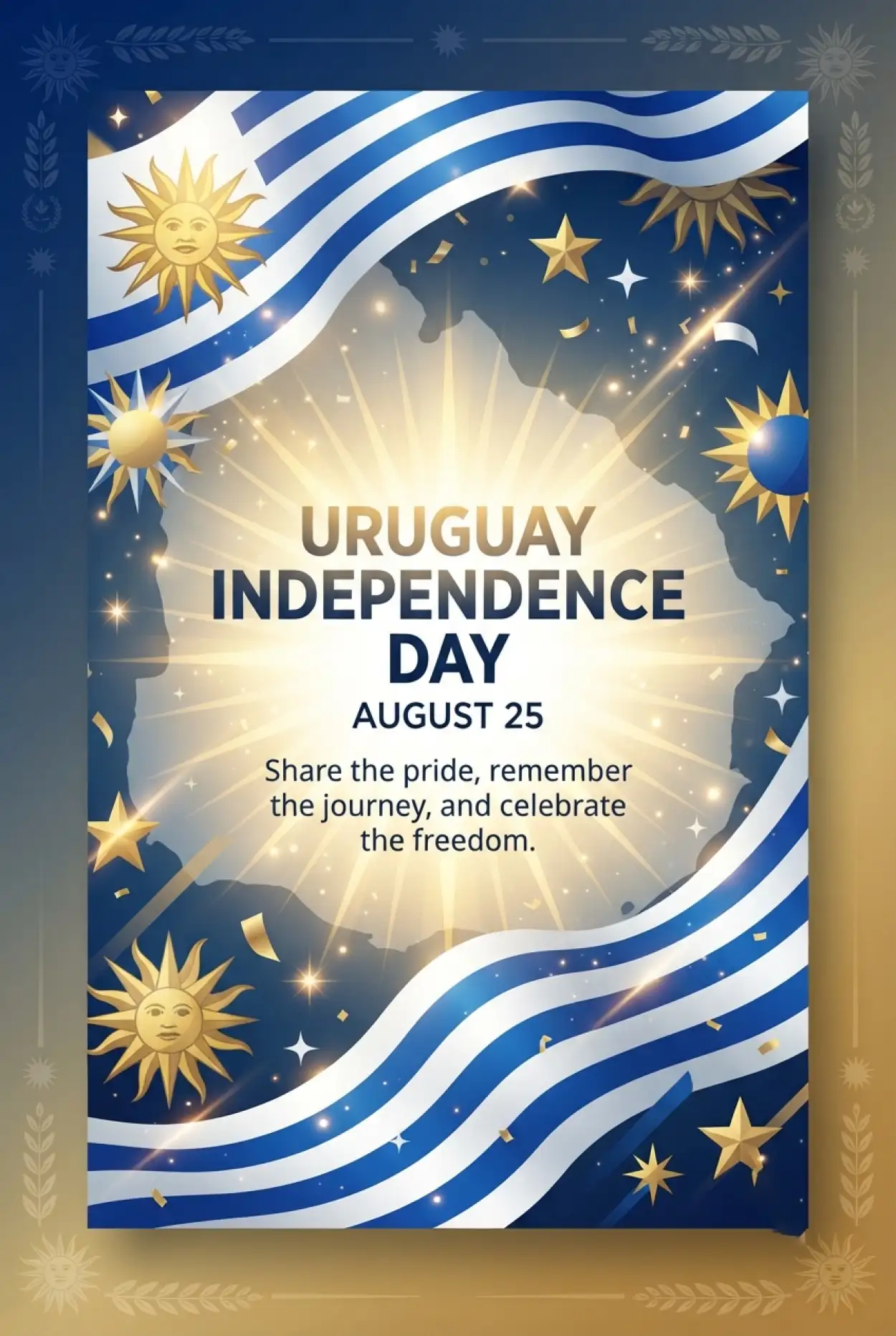 Free Download Uruguay Independence Day 2026 Facebook Post Ideas - High Quality Uruguay Independence Day 2026 Image