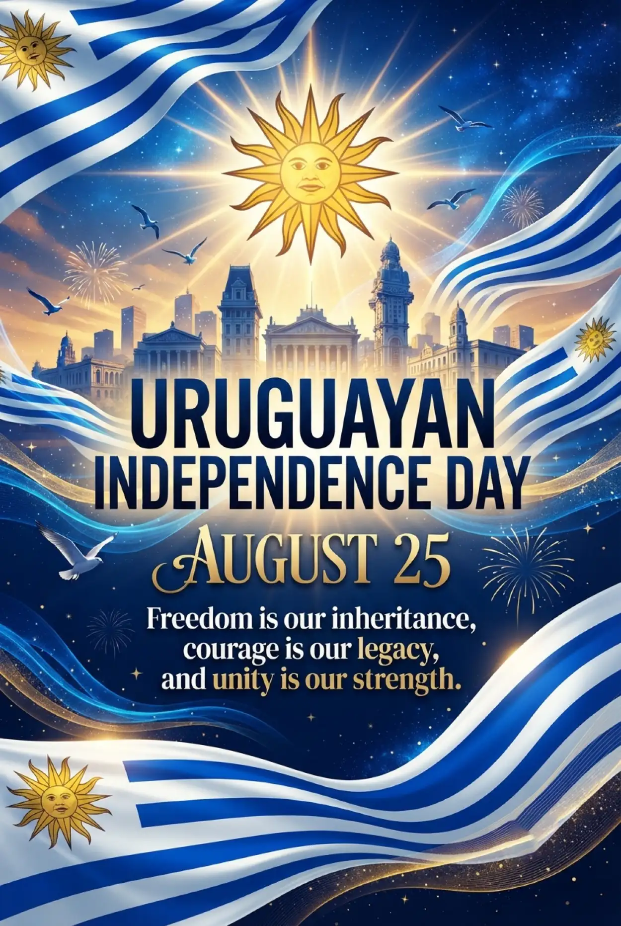 Free Download Uruguay Independence Day 2026 Public Holiday Information - High Quality Uruguay Independence Day 2026 Image