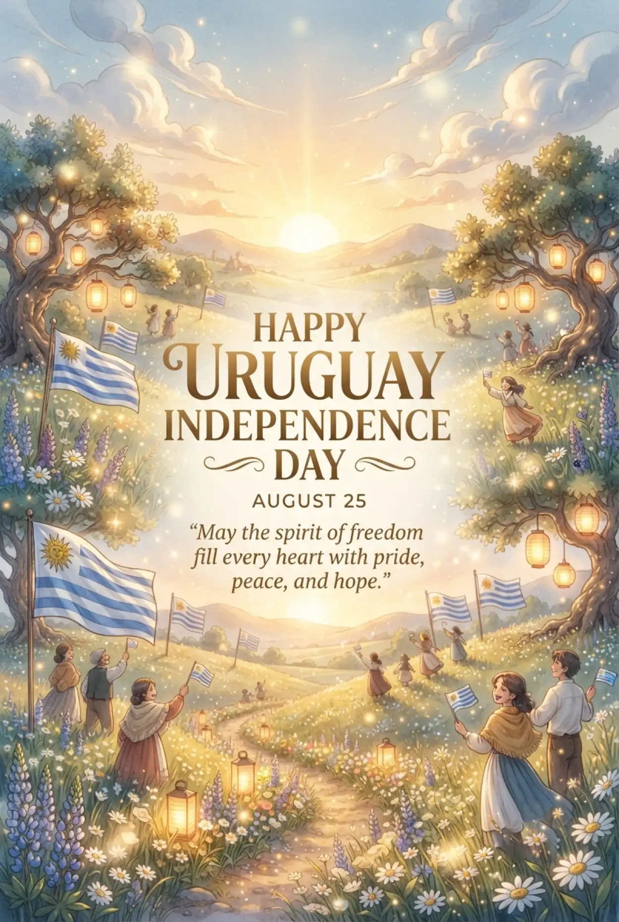 Free Download Uruguay Independence Day Messages - High Quality Uruguay Independence Day 2026 Image