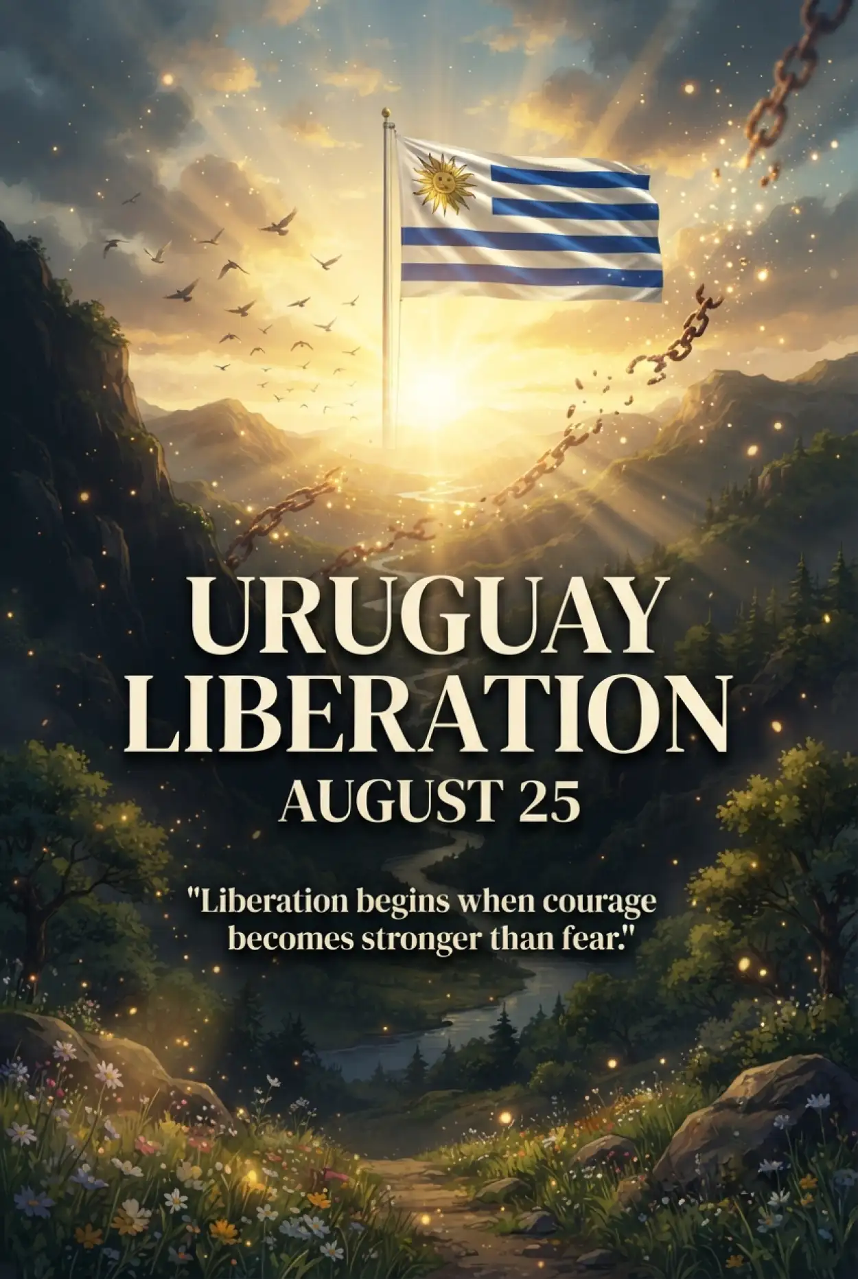 Free Download Uruguay Liberation - High Quality Uruguay Independence Day 2026 Image