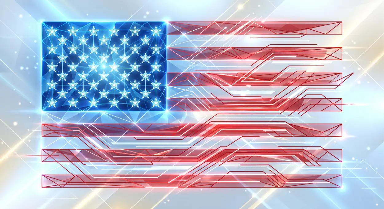 Free Download Usa Flag Digital Banner Background With Stars Stripes And Cinematic Patriotic Theme - High Quality Usa Flag Background Image