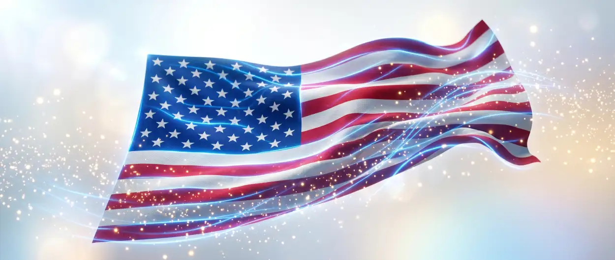 Free Download Usa Flag Patriotic Banner Template For Independence Day Social Media Graphics - High Quality Usa Flag Image