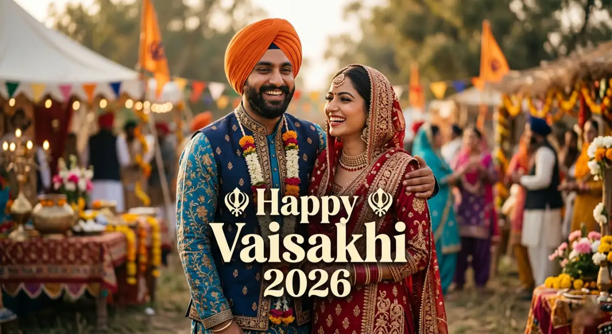 Free Download Vaisakhi 2026 Wishes For Wife - High Quality Happy Vaisakhi 2026 Wishes Image
