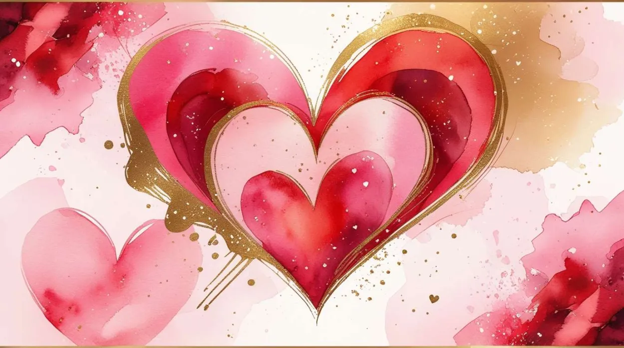 Valentine Day Background In Watercolor Style - Royalty Free Valentine Day Background Image | Pngmagic Free Download Valentine Day Background In Watercolor Style - High Quality Valentine Day Background Background