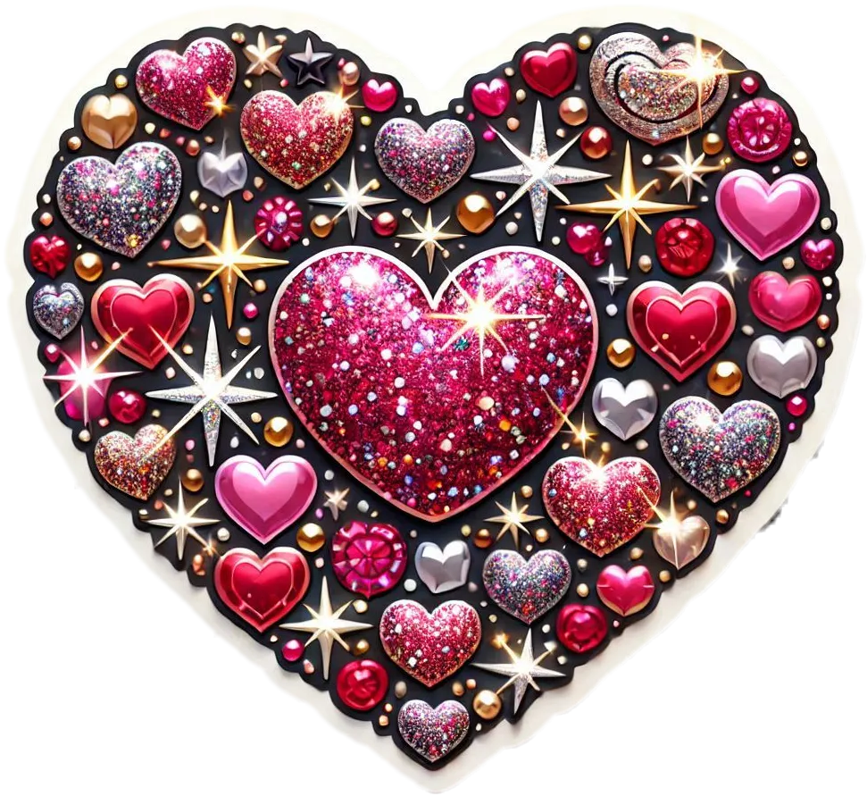 Valentines Day Glitter Heart Png Background - Royalty Free Valentines Day Png Image | Pngmagic Free Download Valentines Day Glitter Heart Png Background - High Quality Valentines Day Png PNG Image