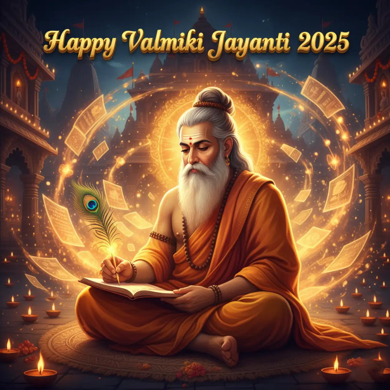 Free Download Valmiki Jayanti 2025 Celebration Ideas At Home - High Quality Happy Valmiki Jayanti 2025 Background