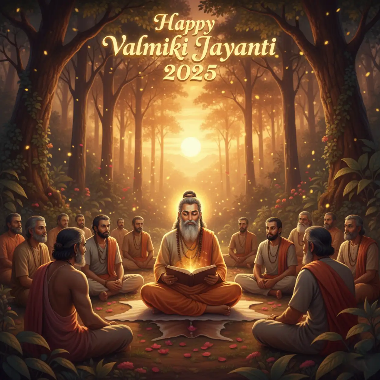 Free Download Valmiki Jayanti 2025 Quotes For Students In Hindi - High Quality Happy Valmiki Jayanti 2025 Background