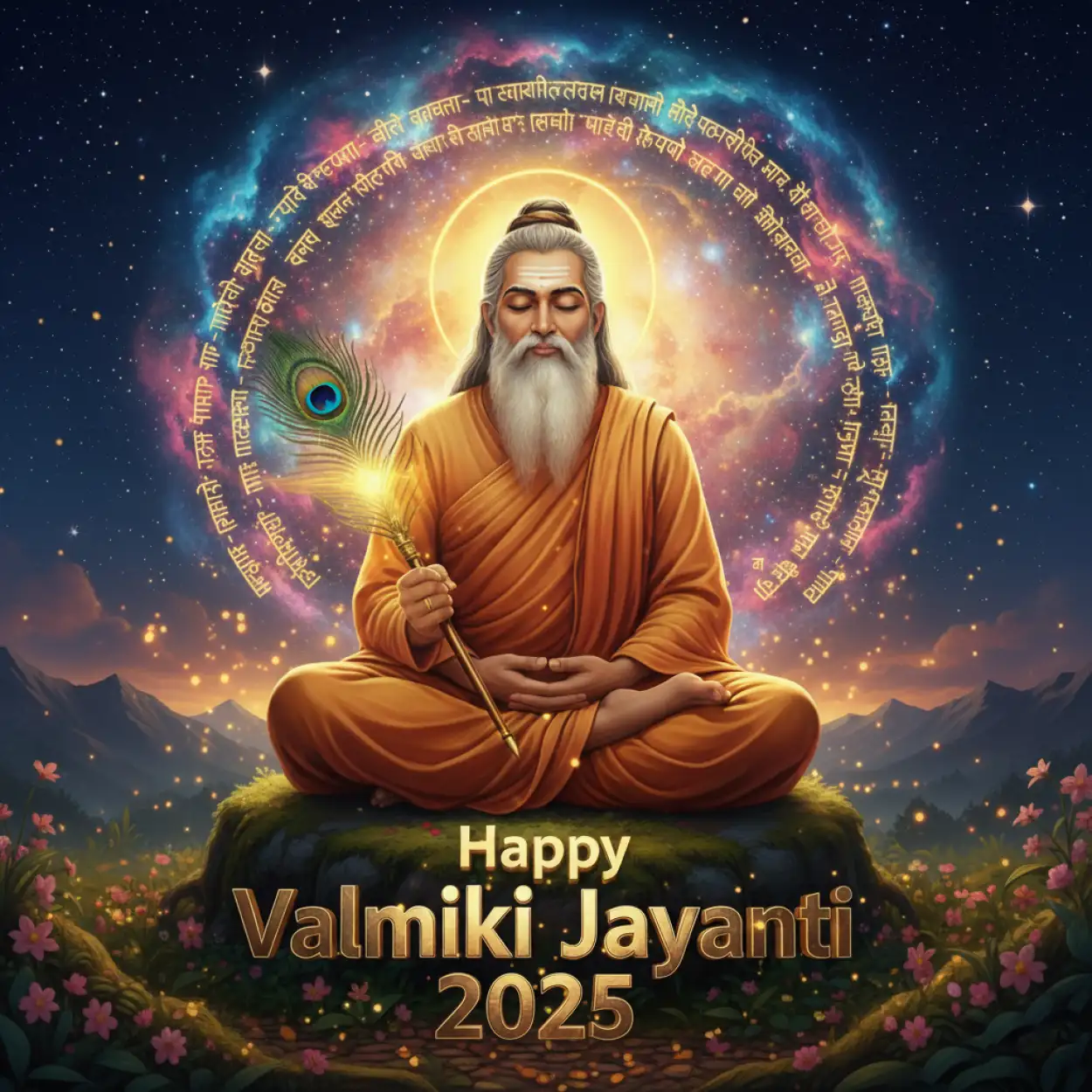 Free Download Valmiki Jayanti 2025 Special Speech In English - High Quality Happy Valmiki Jayanti 2025 Background