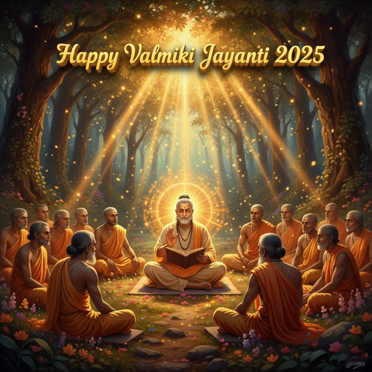 Free Download Valmiki Jayanti 2025 Theme Decoration Ideas - High Quality Happy Valmiki Jayanti 2025 Background