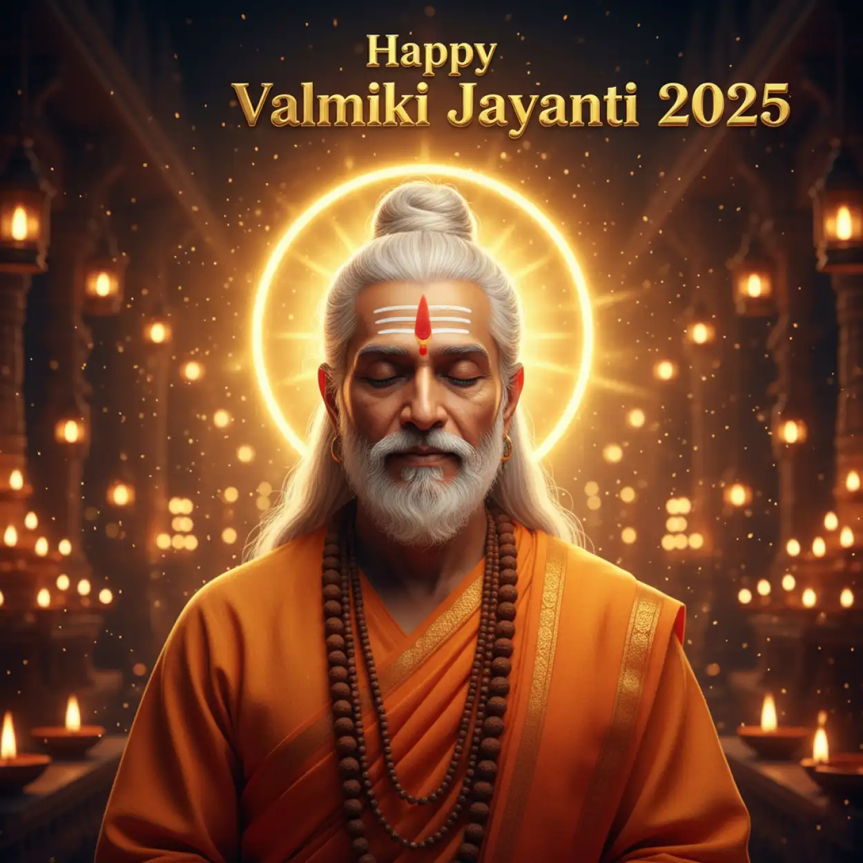 Free Download Valmiki Jayanti 2025 Wishes For Teachers - High Quality Happy Valmiki Jayanti 2025 Background