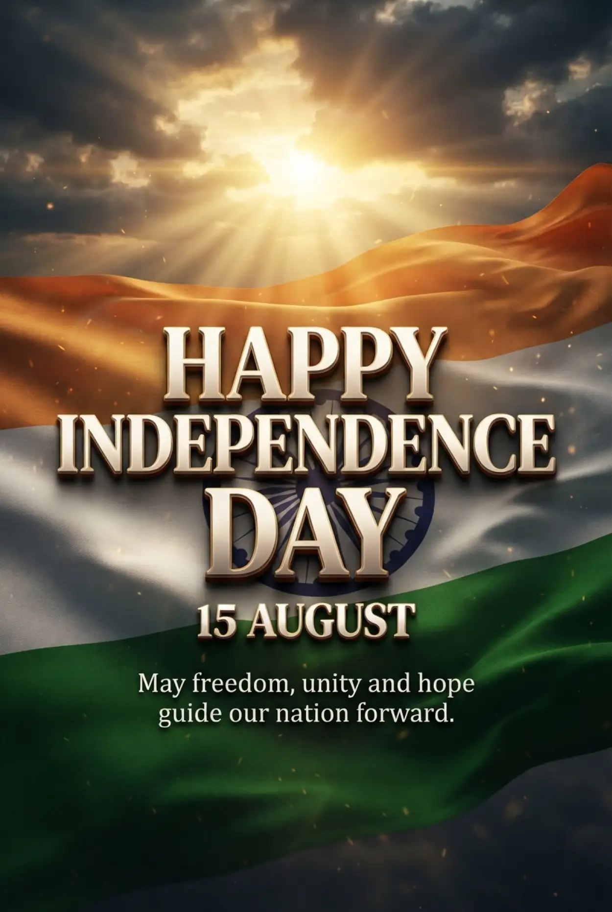 Free Download Vande Mataram Independence Day Wishes 2026 - High Quality Indian Independence Day Wishes 2026 Image