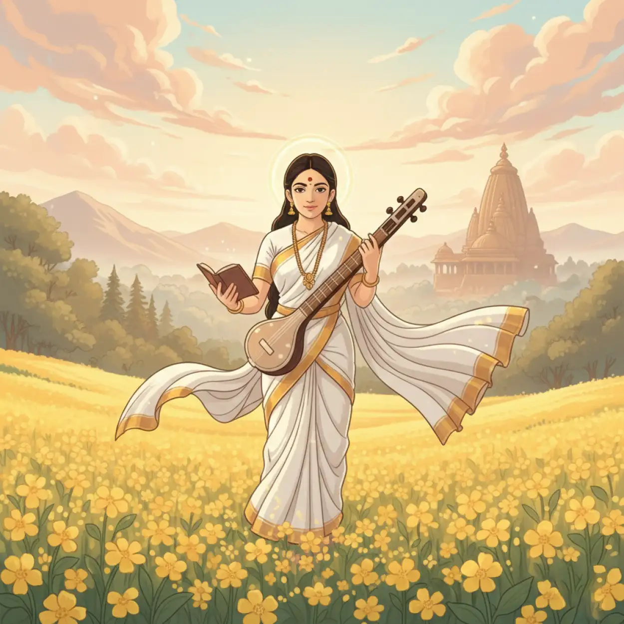 Vasant Panchami Background Folk Style - Royalty Free Vasant Panchami Background Image | Pngmagic Free Download Vasant Panchami Background Folk Style - High Quality Vasant Panchami Background Background