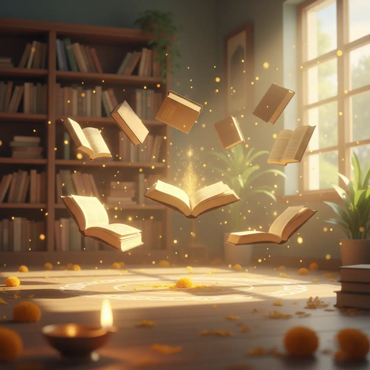 Free Download Vasant Panchami Background With Books - High Quality Vasant Panchami Background Background