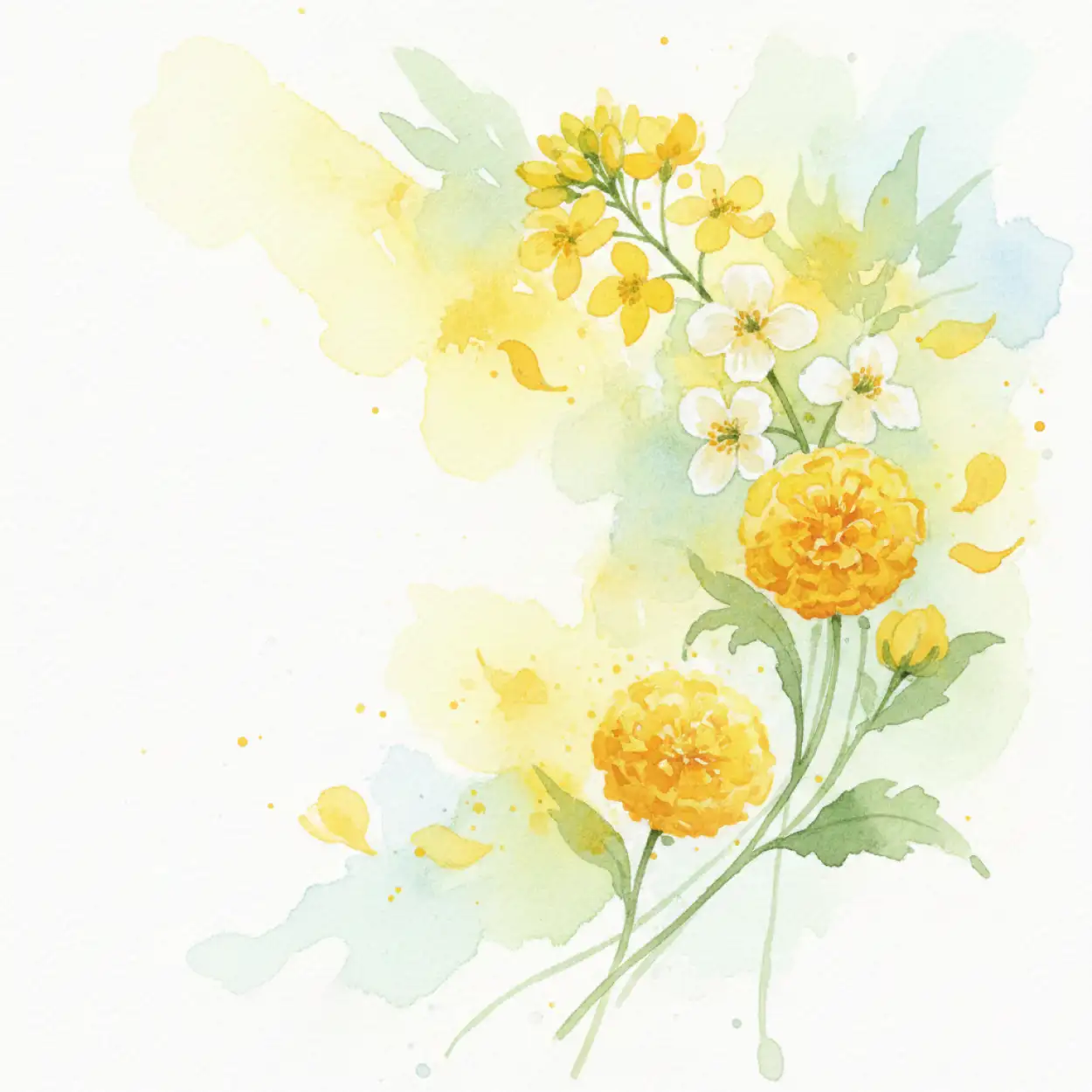 Free Download Vasant Panchami Background Yellow Floral Spring Theme - High Quality Vasant Panchami Background Background Image