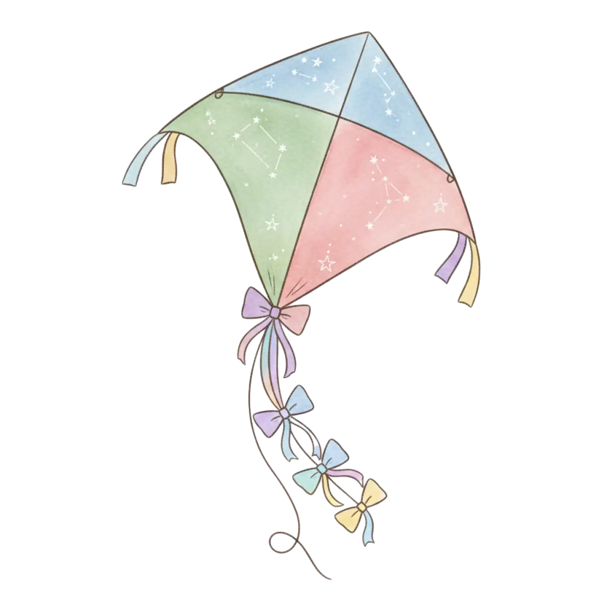 Free Download Vector Kite Png Flat Design Illustration - High Quality Kite Png Transparent PNG