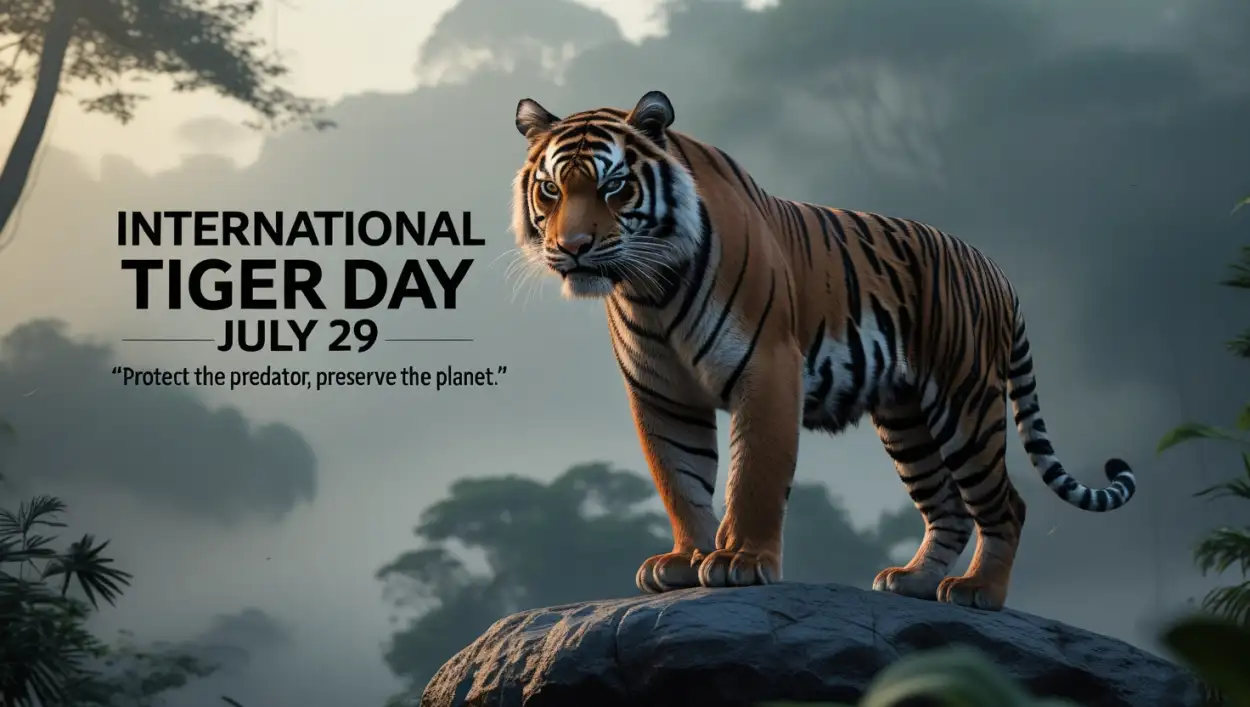 Free Download Vector Tiger Poster International Tiger Day - High Quality International Tiger Day Image