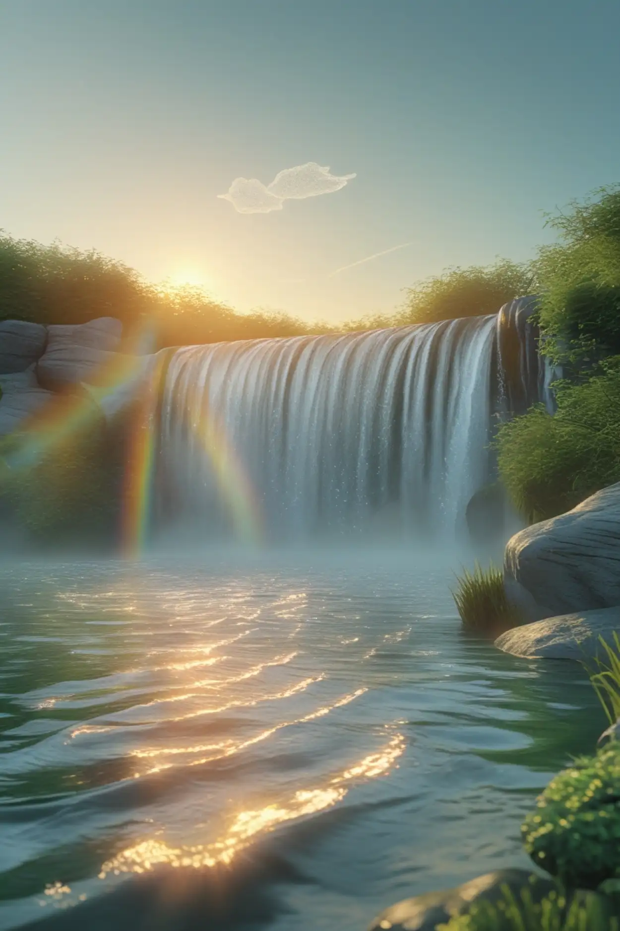 Free Download Vertical HD Waterfall Background - High Quality Waterfall Background Background