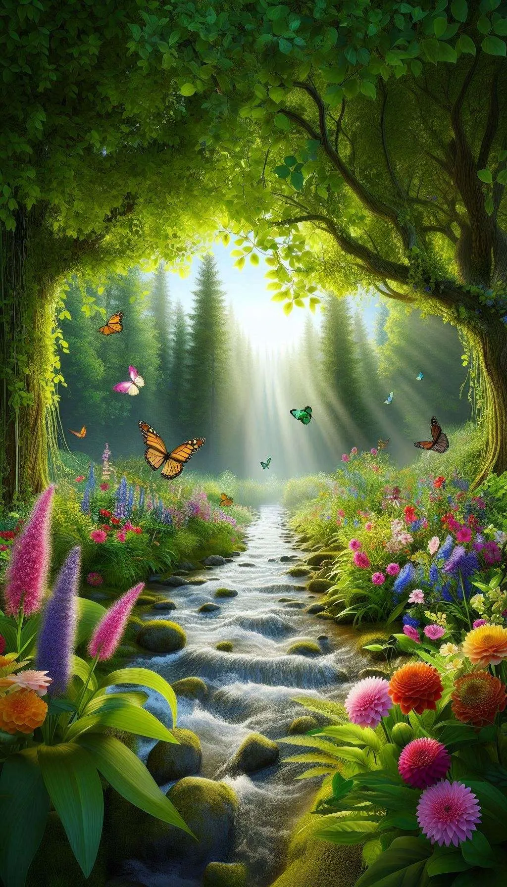 Vibrant 3d Nature Wallpapers Featuring Forests And Waterfalls - Royalty Free Nature Wallpaper 3d Image | Pngmagic Free Download Vibrant 3d Nature Wallpapers Featuring Forests And Waterfalls - High Quality Nature Wallpaper 3d Background