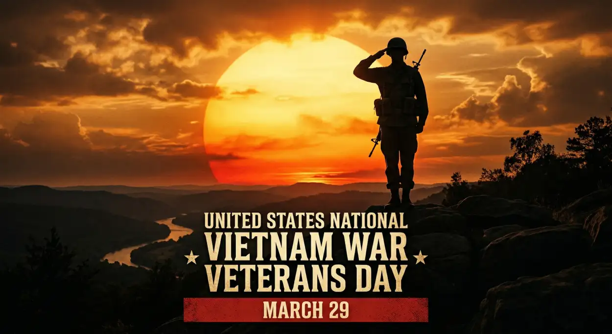 Free Download Vietnam Veterans Day Poster Free Download - High Quality United States National Vietnam War Veterans Day Image