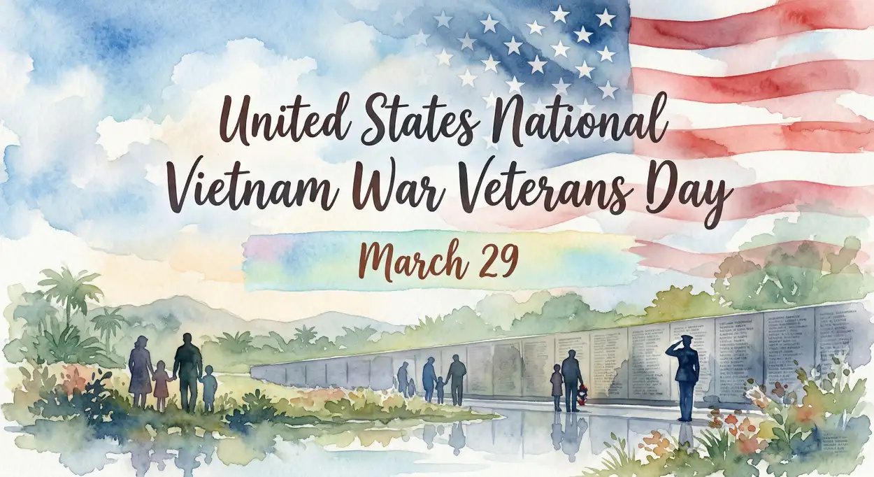 Free Download Vietnam Veterans Day Tribute Poster Template - High Quality United States National Vietnam War Veterans Day Image