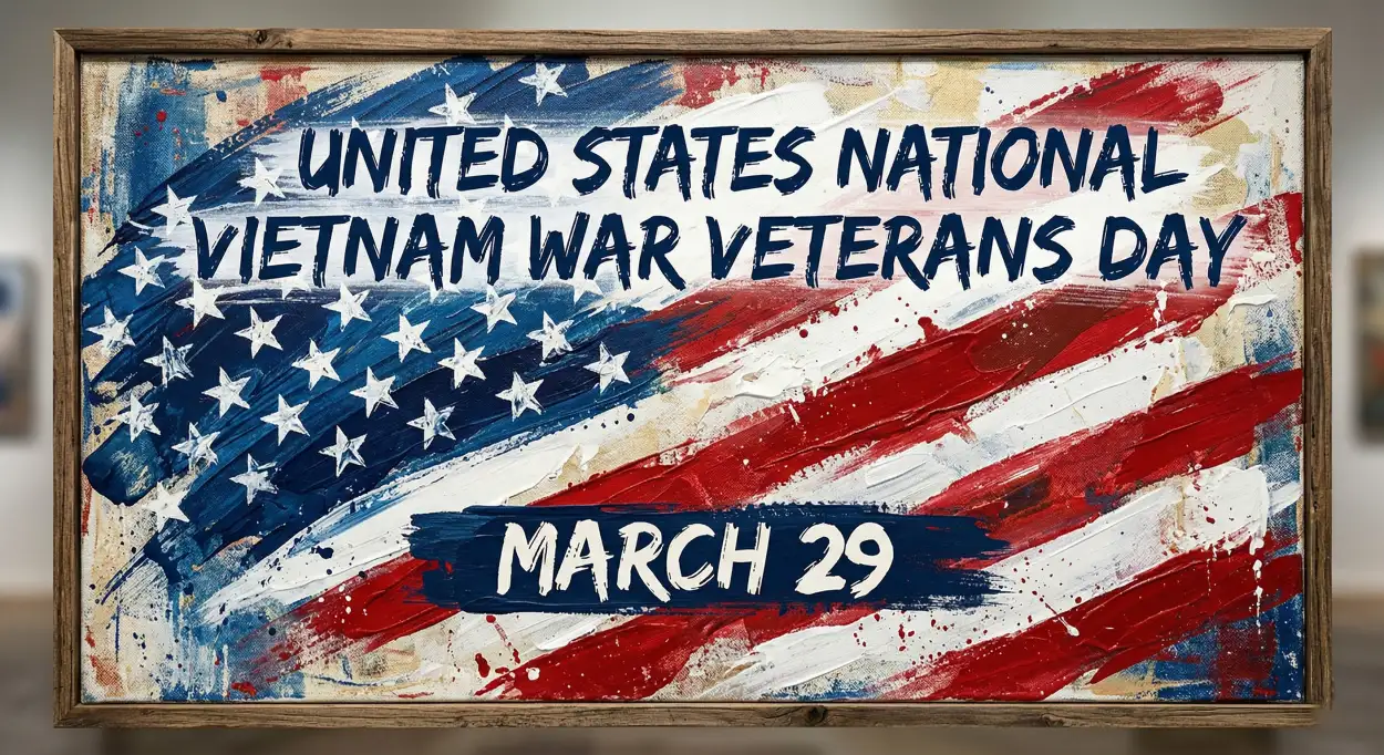Free Download Vietnam Veterans Day Typography Poster Hd - High Quality United States National Vietnam War Veterans Day Image