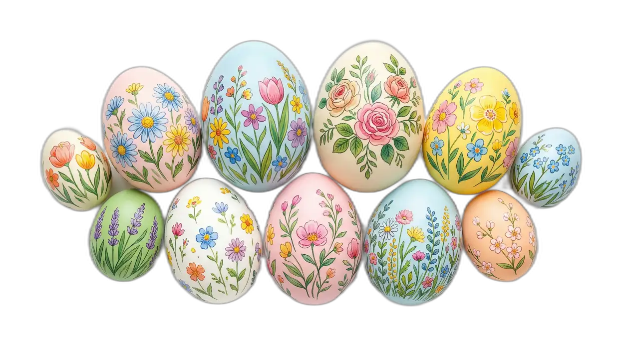 Free Download Vintage Easter Eggs Png Clipart - High Quality Easter Eggs Png Transparent PNG