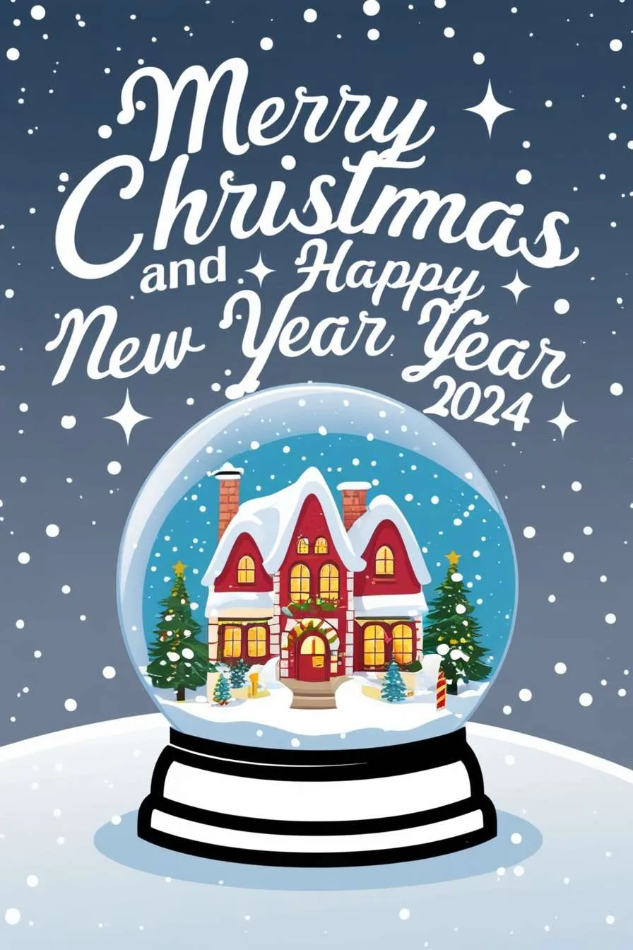 Free Download Vintage Merry Christmas And Happy New Year 2024 Images - High Quality Merry Christmas And A Happy New Year 2024 Background