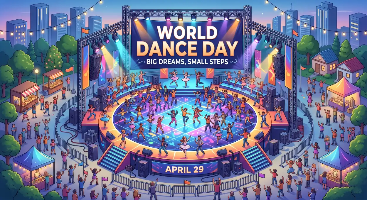 Free Download Viral Dance Challenge Ideas 2026 - High Quality World Dance Day 2026 Image