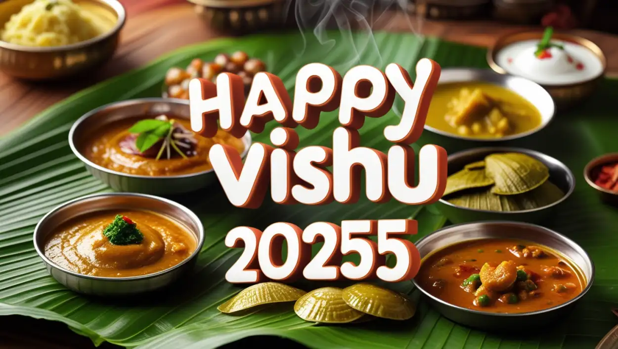 Free Download Vishu 2025 PNG Images Transparent Background - High Quality Happy Vishu 2025 PNG Image