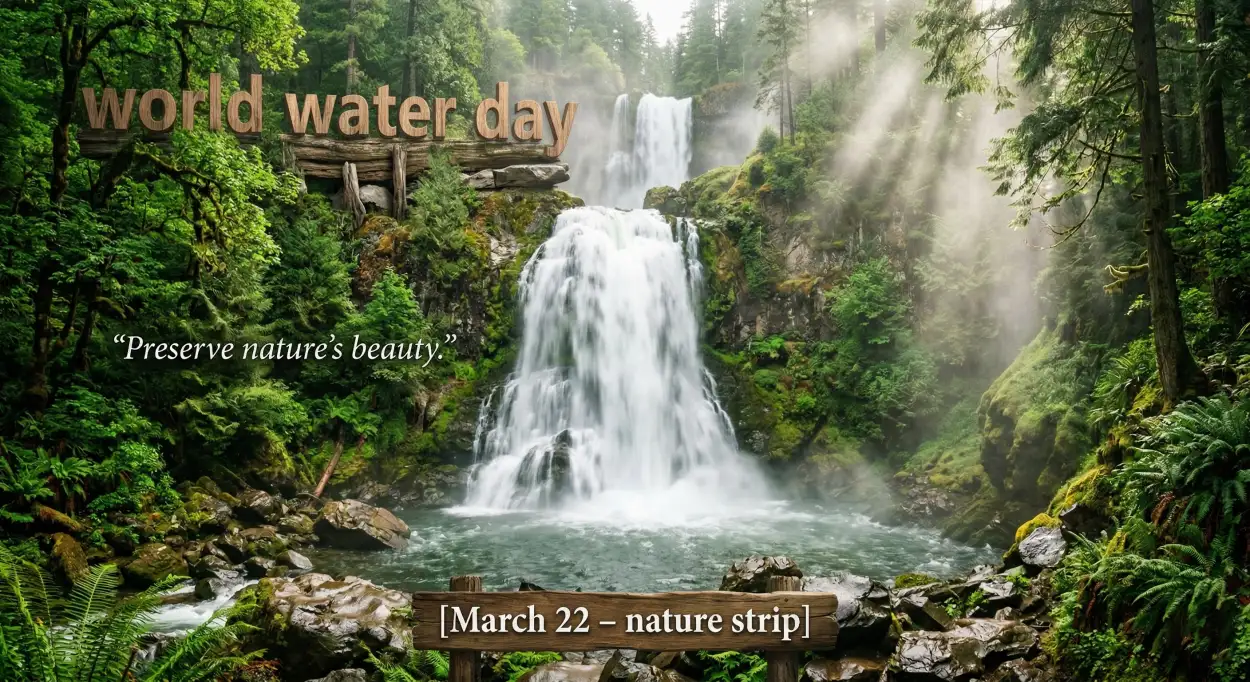 Free Download Water Conservation Creative Hd Images - High Quality World Water Day 2026 Image