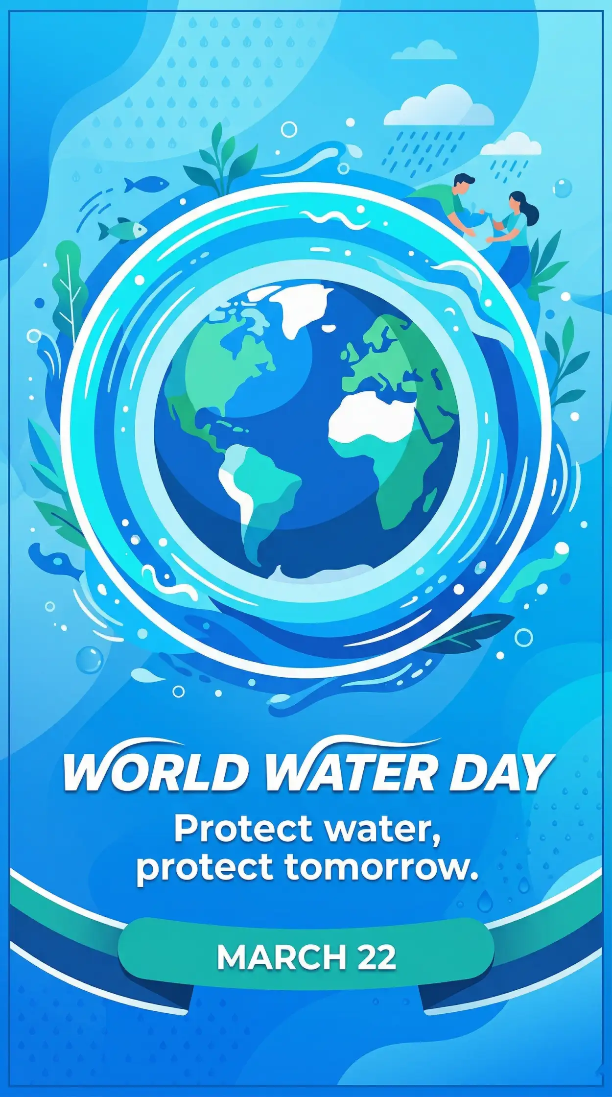 Free Download Water Conservation Png Images Free - High Quality World Water Day 2026 Transparent PNG