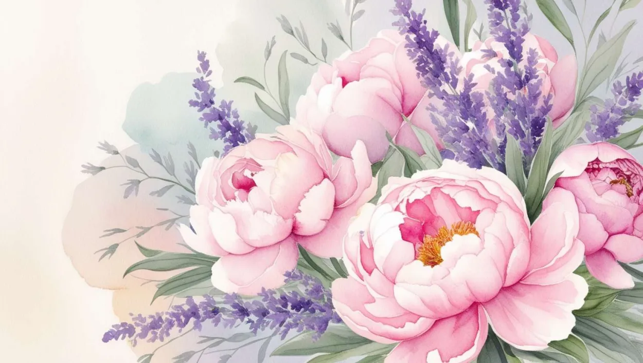 Watercolor Flower Desktop Wallpaper - Royalty Free Watercolor Flower Image | Pngmagic Free Download Watercolor Flower Desktop Wallpaper - High Quality Watercolor Flower Background