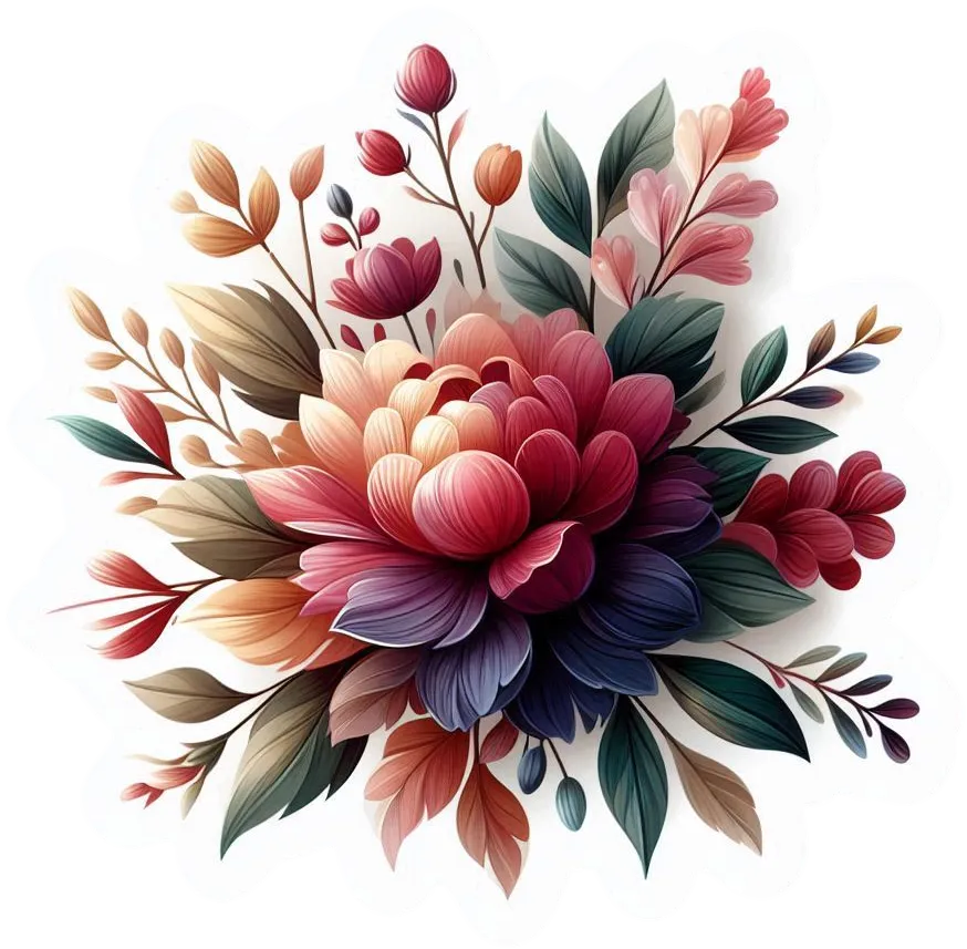 Watercolor Flower Png Clip Art - Royalty Free Flower Png Image | Pngmagic Free Download Watercolor Flower Png Clip Art - High Quality Flower Png PNG Image