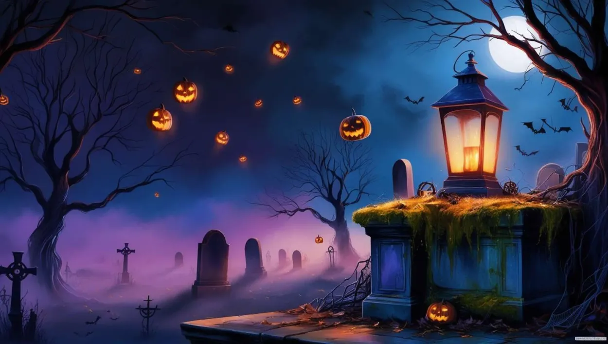 Watercolor Halloween Background For Invitations - Royalty Free Halloween Background Image | Pngmagic Free Download Watercolor Halloween Background For Invitations - High Quality Halloween Background Background
