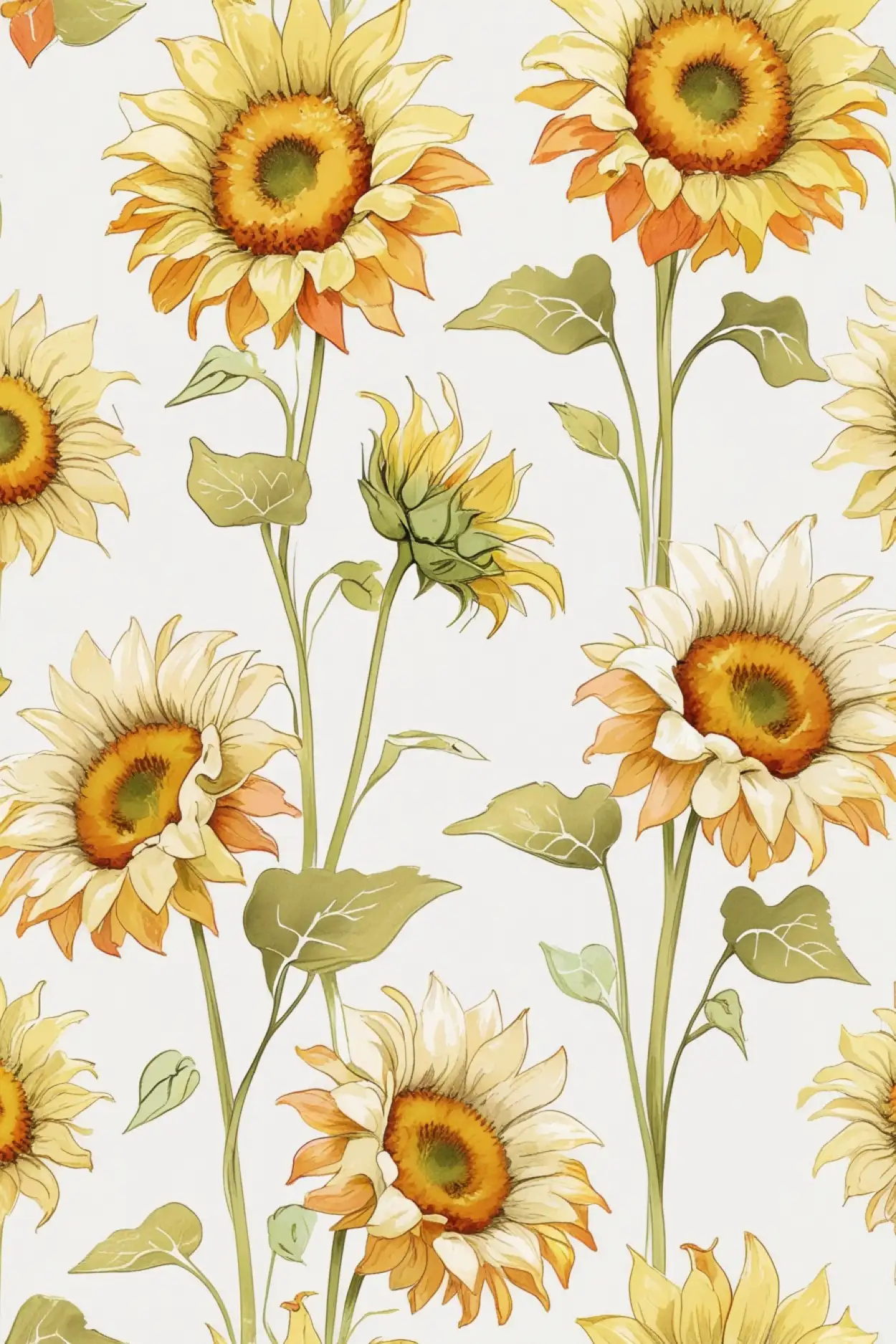 Watercolor Sunflower Clipart Free Download - Royalty Free Sunflower Background Image | Pngmagic Free Download Watercolor Sunflower Clipart Free Download - High Quality Sunflower Background Background