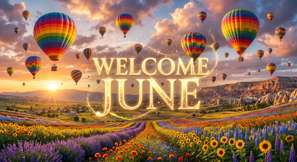 Free Download Welcome June 2026 Beautiful Social Media Wallpapers - High Quality Welcome June Image