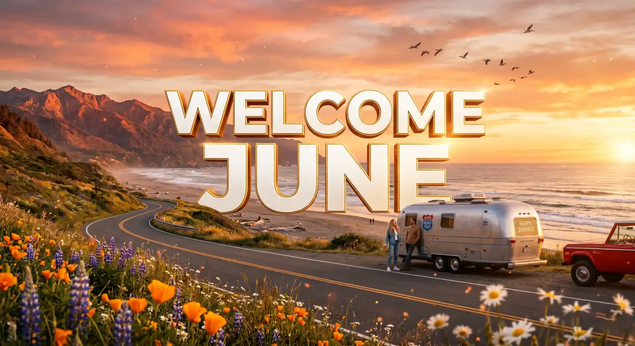 Free Download Welcome June 2026 Seasonal Facebook Cover Images - High Quality Welcome June Image