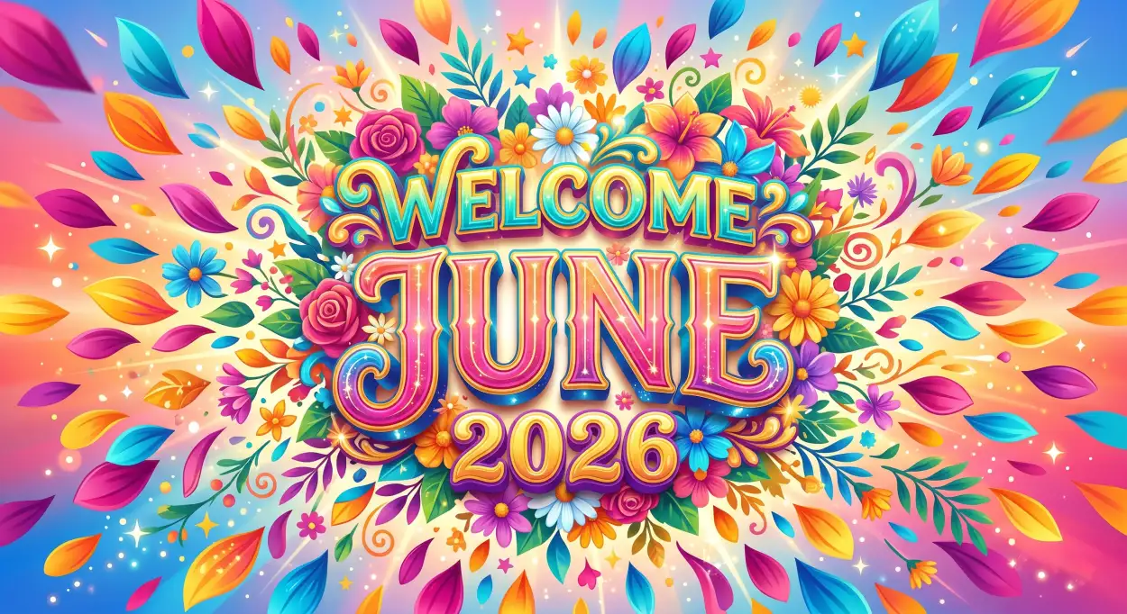 Free Download Welcome June 2026 Summer Holiday Social Media Graphics - High Quality Welcome June Image