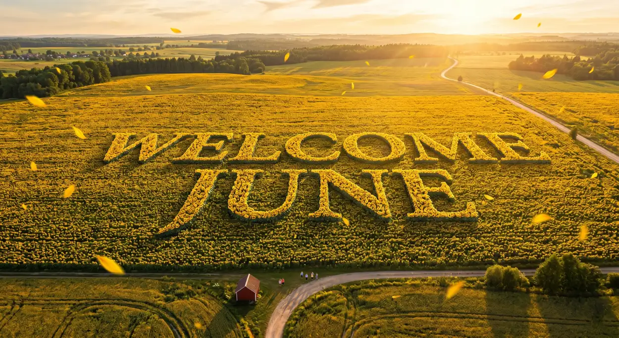 Free Download Welcome June 2026 Summer Sunshine Facebook Cover - High Quality Welcome June Image