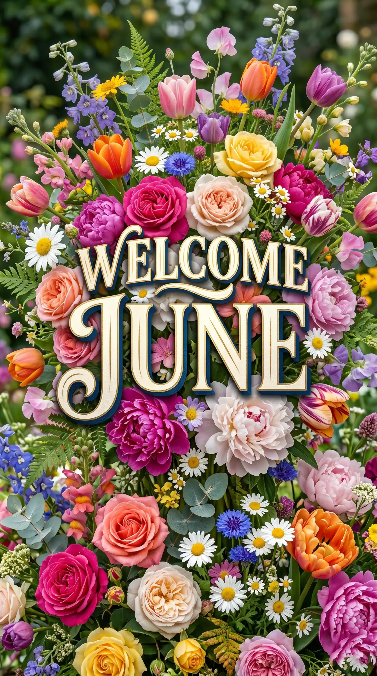 Free Download Welcome June Colorful Flowers Images - High Quality Welcome June Image