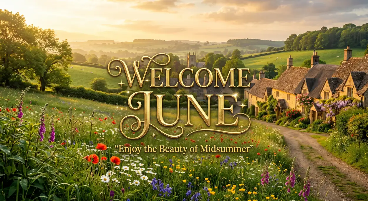 Free Download Welcome June Month Greetings Images - High Quality Welcome June Image