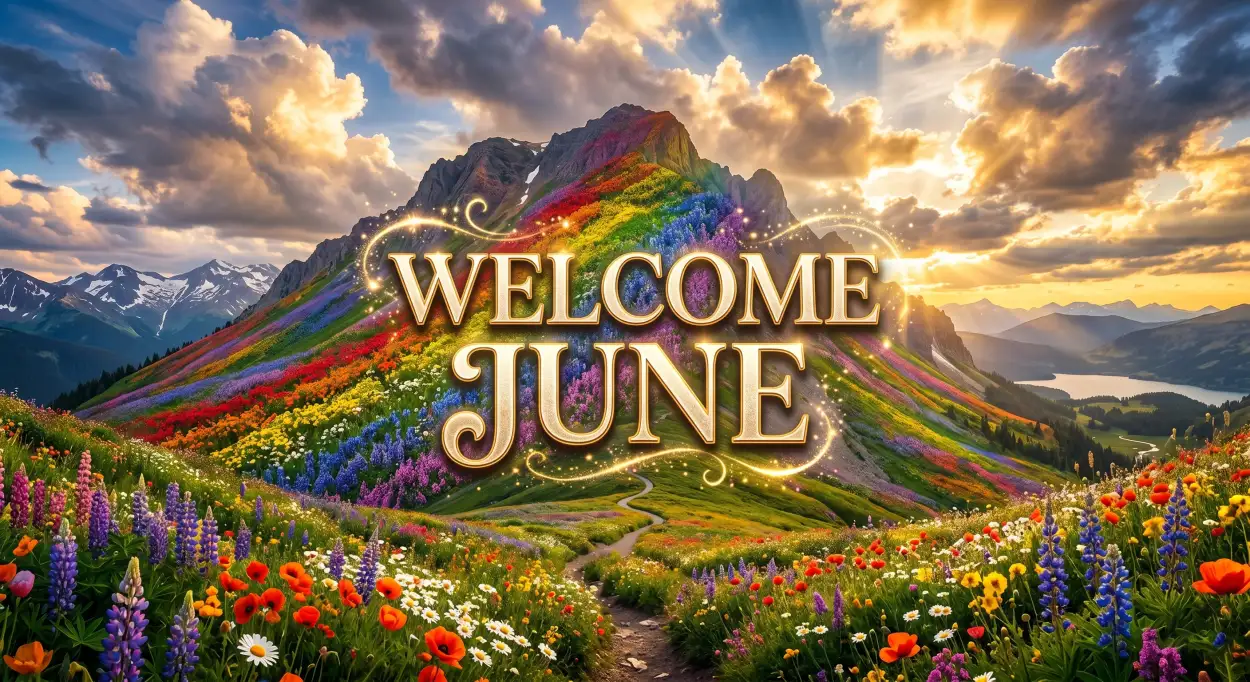 Free Download Welcome June Mountain Landscape Wallpaper - High Quality Welcome June Image