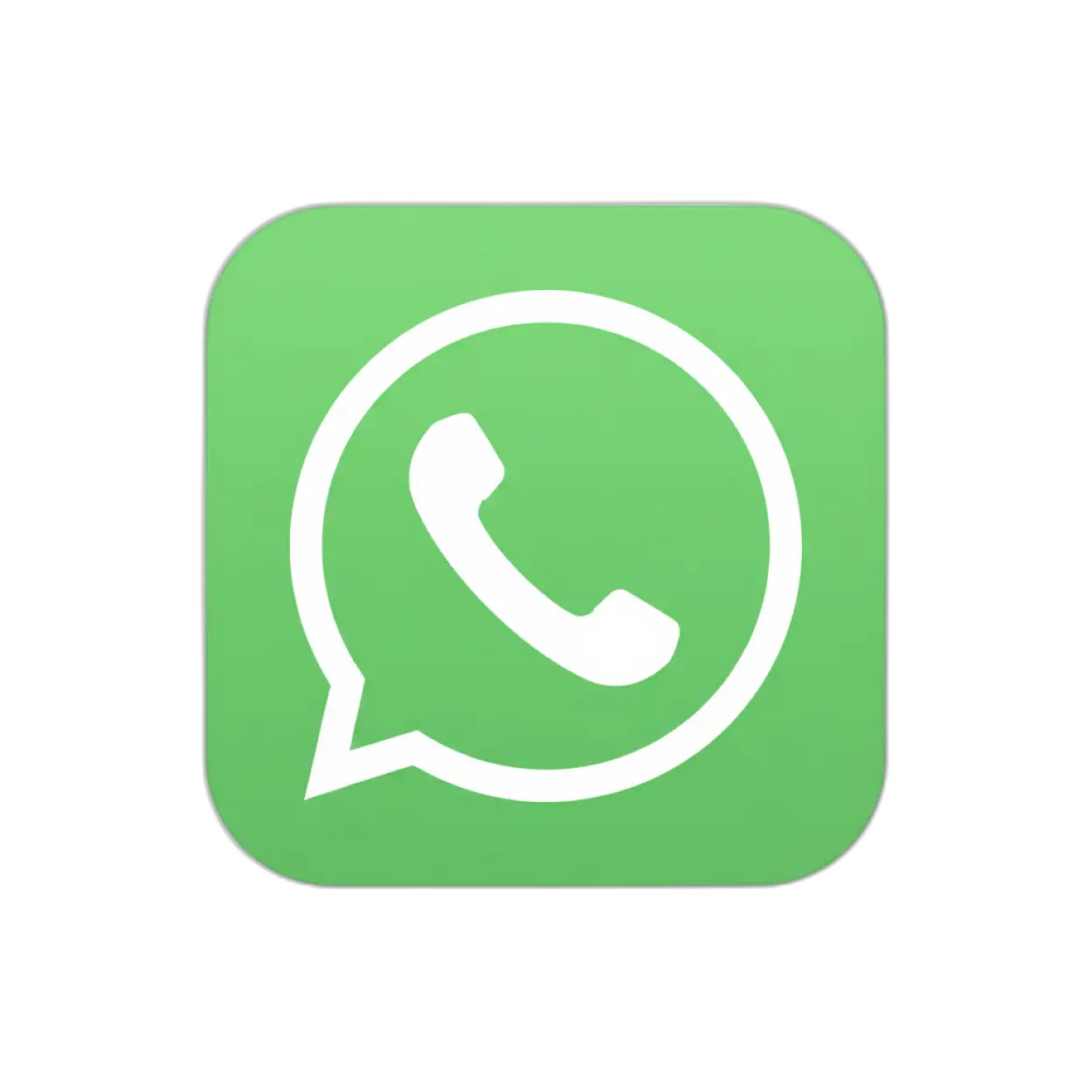 Free Download Whatsapp Flat Icon Png - High Quality Whatsapp Png Icon PNG Image