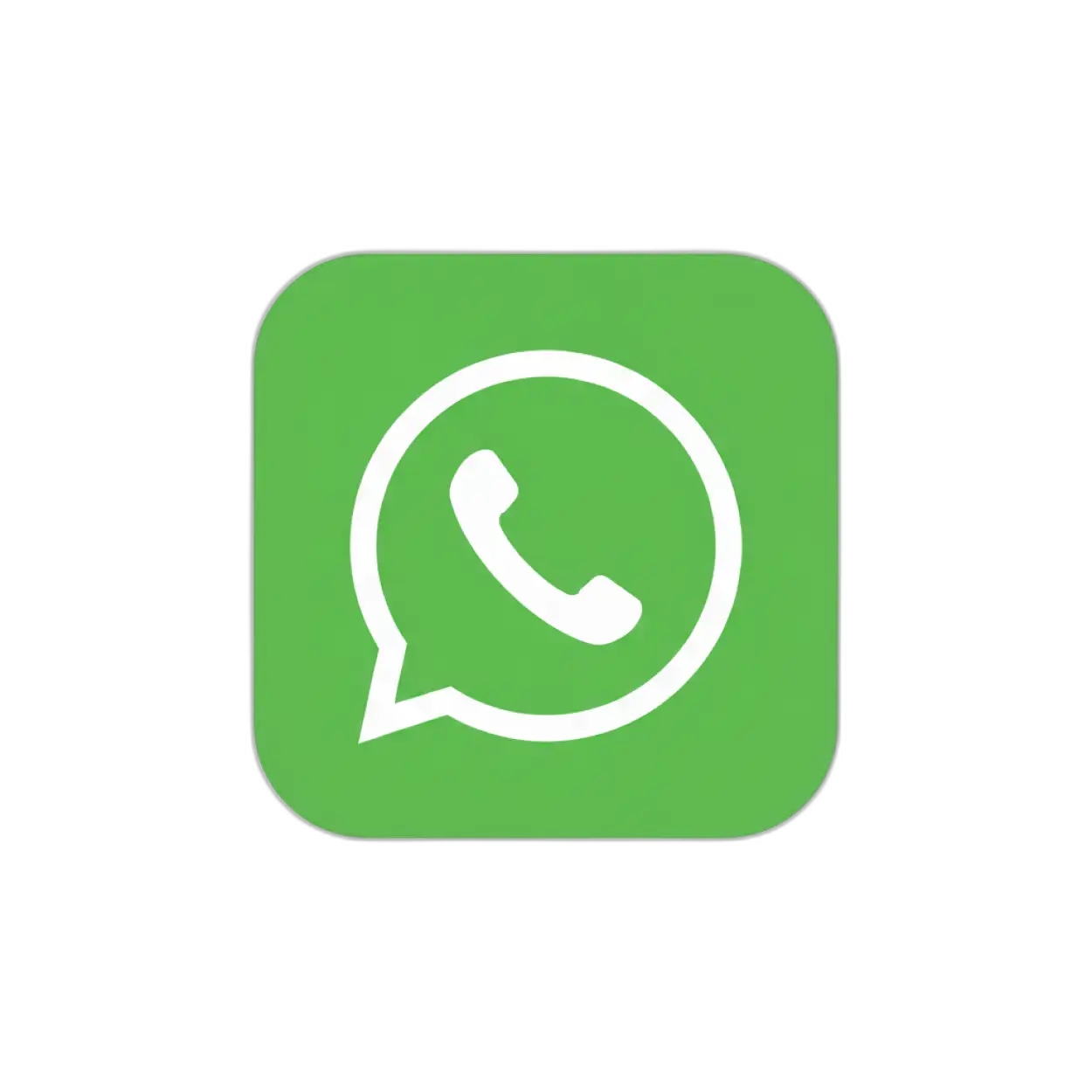 Free Download Whatsapp Minimal Icon Png - High Quality Whatsapp Png Icon PNG Image