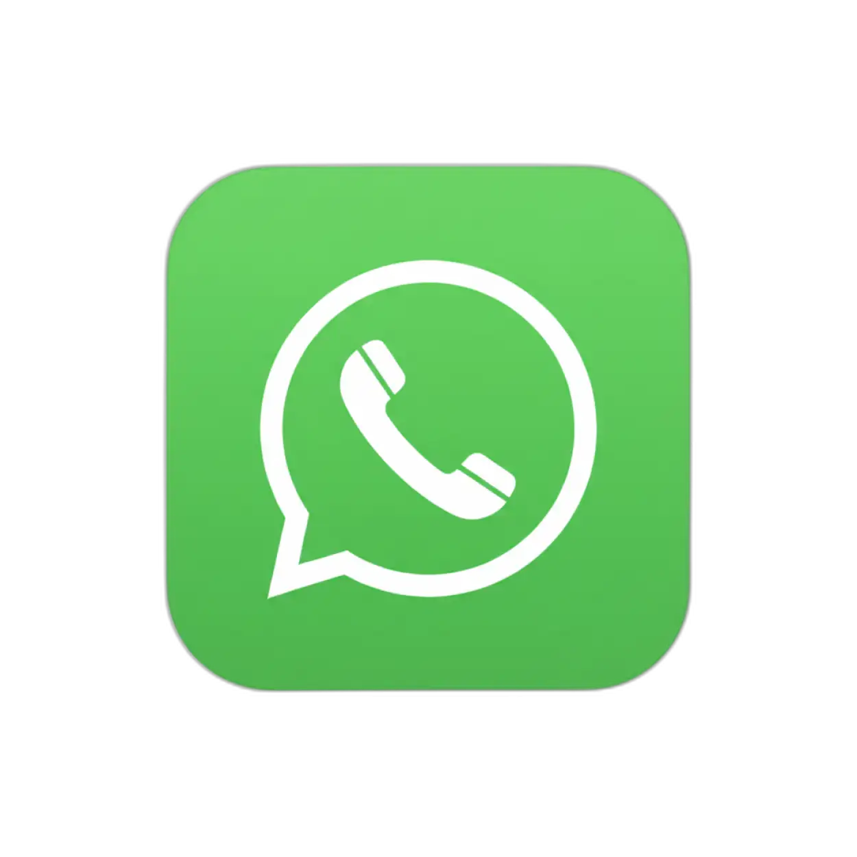 Free Download Whatsapp Png Icon Ios Style - High Quality Whatsapp Png Icon PNG Image