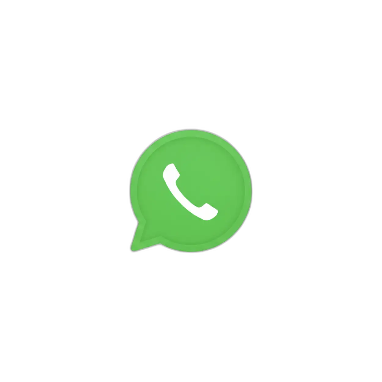 Free Download Whatsapp Png Icon Simple Design - High Quality Whatsapp Png Icon Transparent PNG
